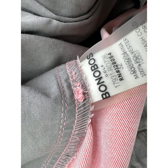Bonobos Men Golf Shorts Pink Chino Performance Flat Front Stretch 32 10" Inseam - Picture 4 of 7